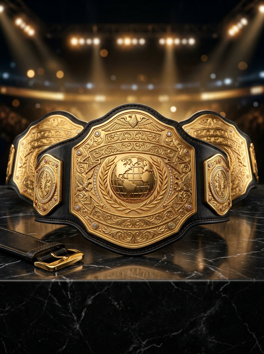 24k Gold Championship Title Belt
