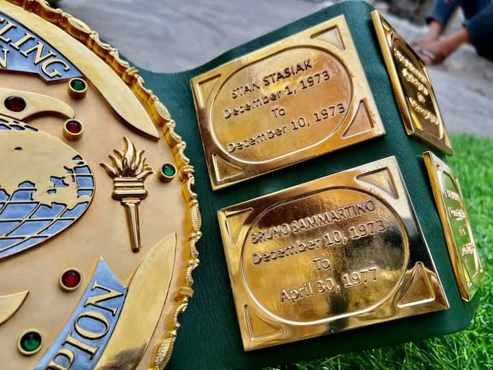 WWF World Wrestling Federation Heavyweight Brass Championship Title Belt