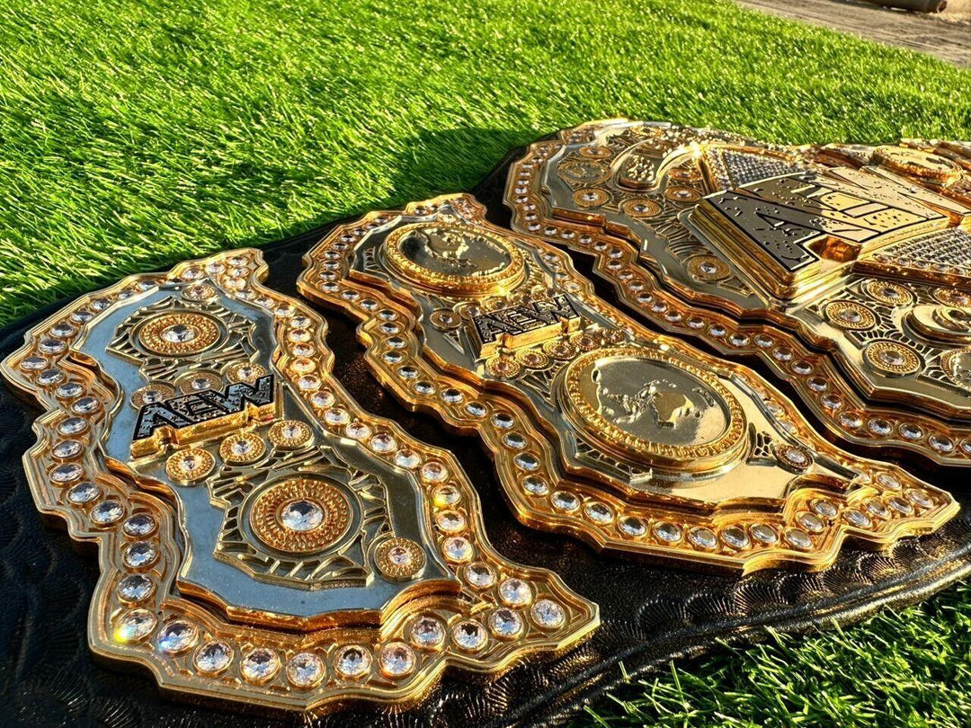 AEW World Championship Belt | New Chapter Triple Plate | Ring Side Belts