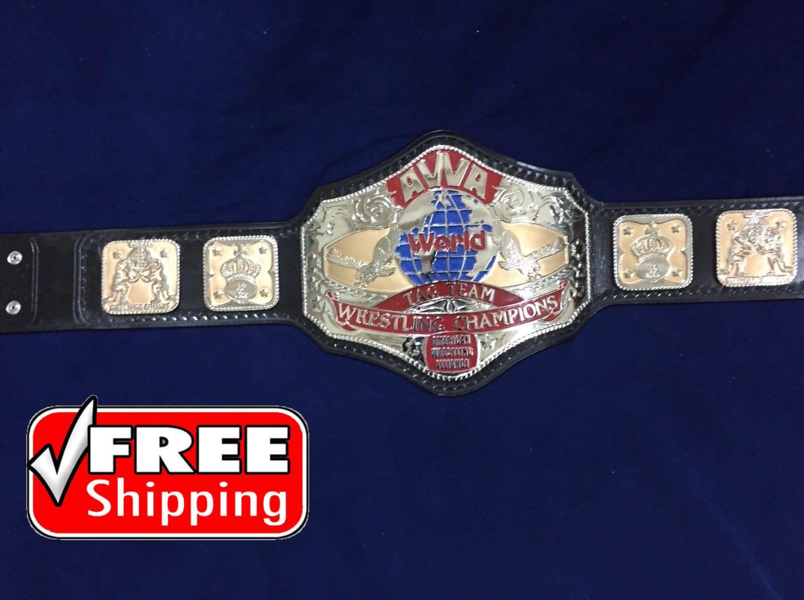 AWA World Tag Team Wrestling Championship Belt – Classic American Wrestling Alliance