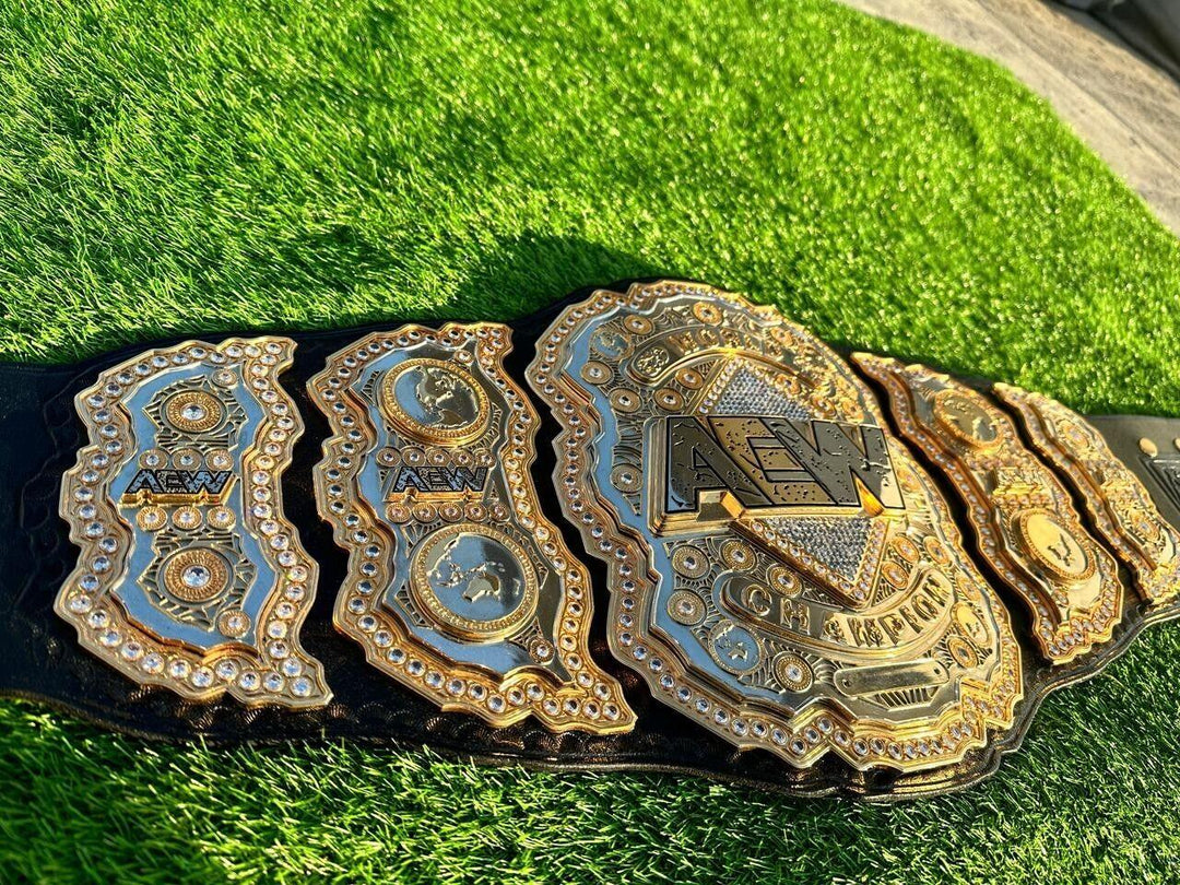 AEW World Championship Belt | New Chapter Triple Plate | Ring Side Belts