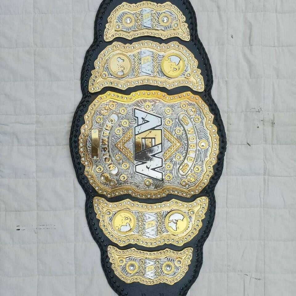 AEW World Championship Belt – Premium Dual Ring Side Belt