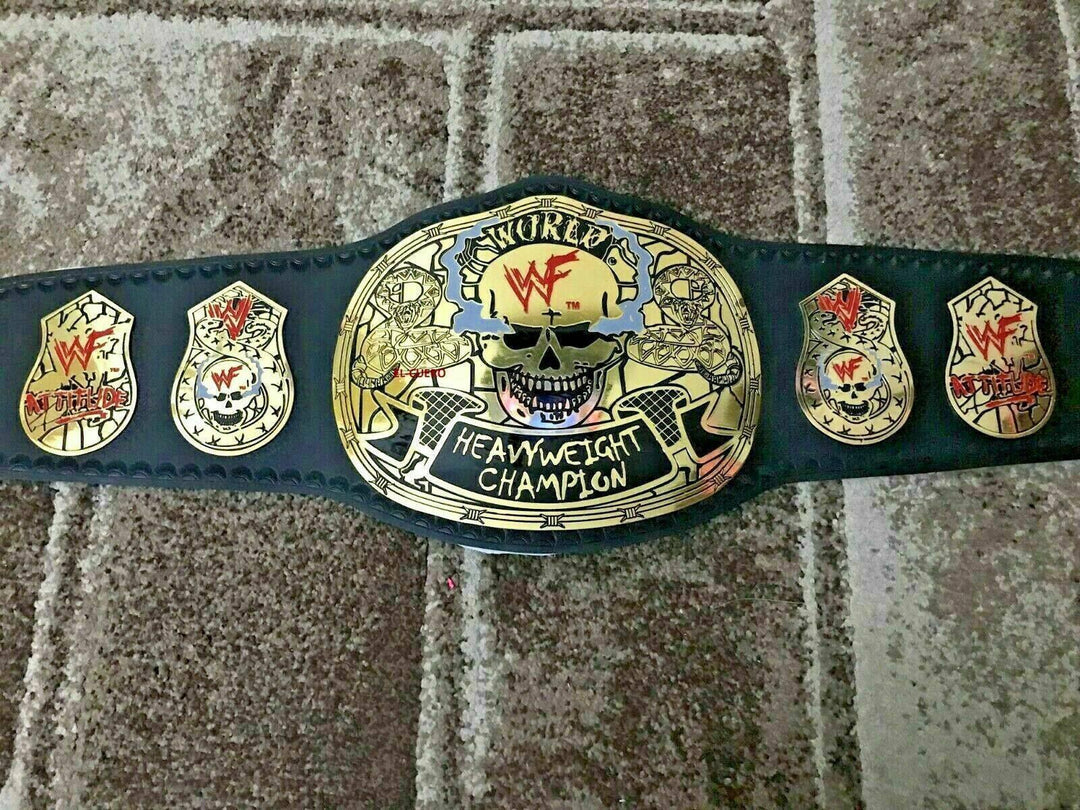 WWF Steve Austin Smoking Skull World Heavyweight Championship Belt