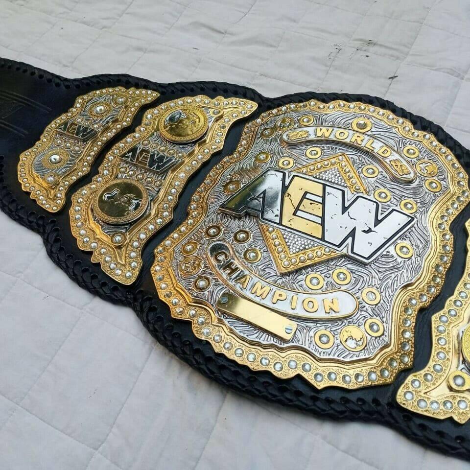 AEW World Championship Belt – Premium Dual Ring Side Belt