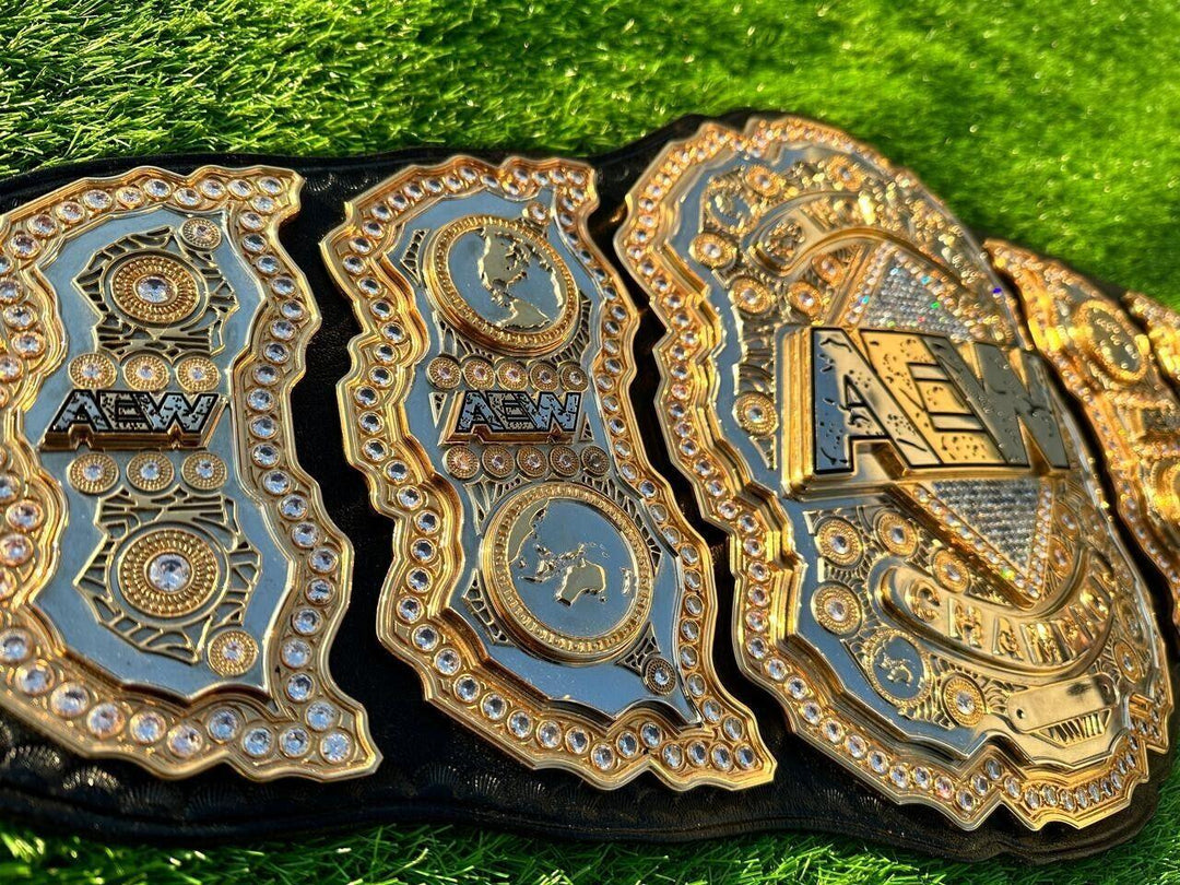 AEW World Championship Belt | New Chapter Triple Plate | Ring Side Belts