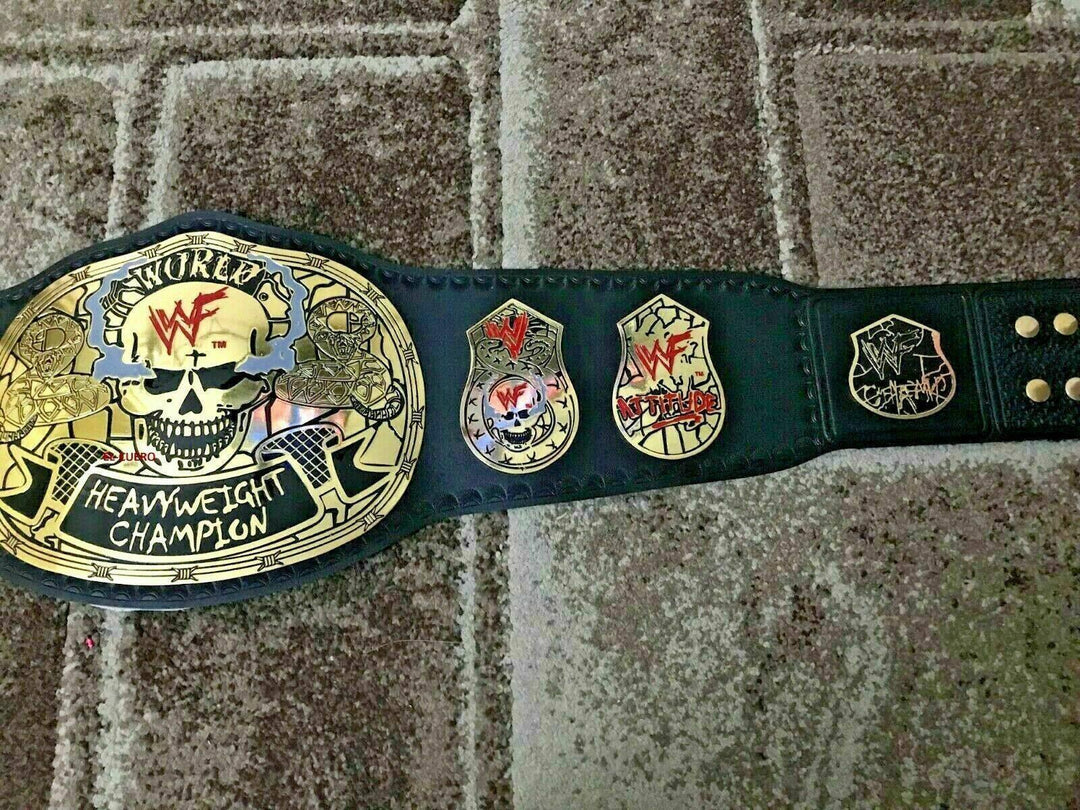 WWF Steve Austin Smoking Skull World Heavyweight Championship Belt