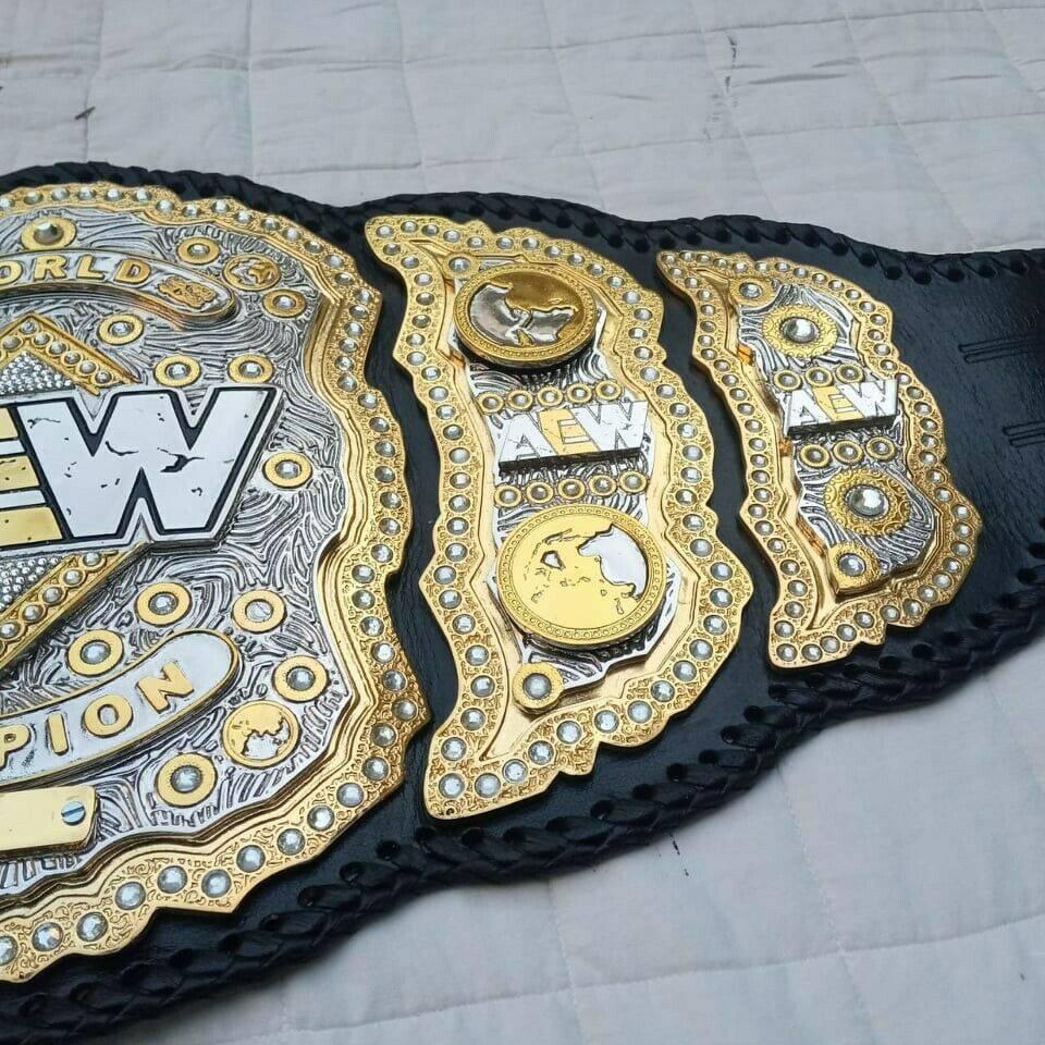 AEW World Championship Belt – Premium Dual Ring Side Belt