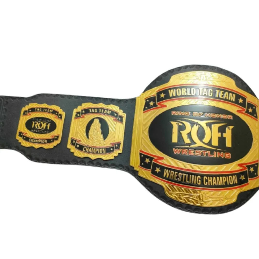 ROH Ring Of Honor World Tag Team Championship Replica Title Belt - Image 5