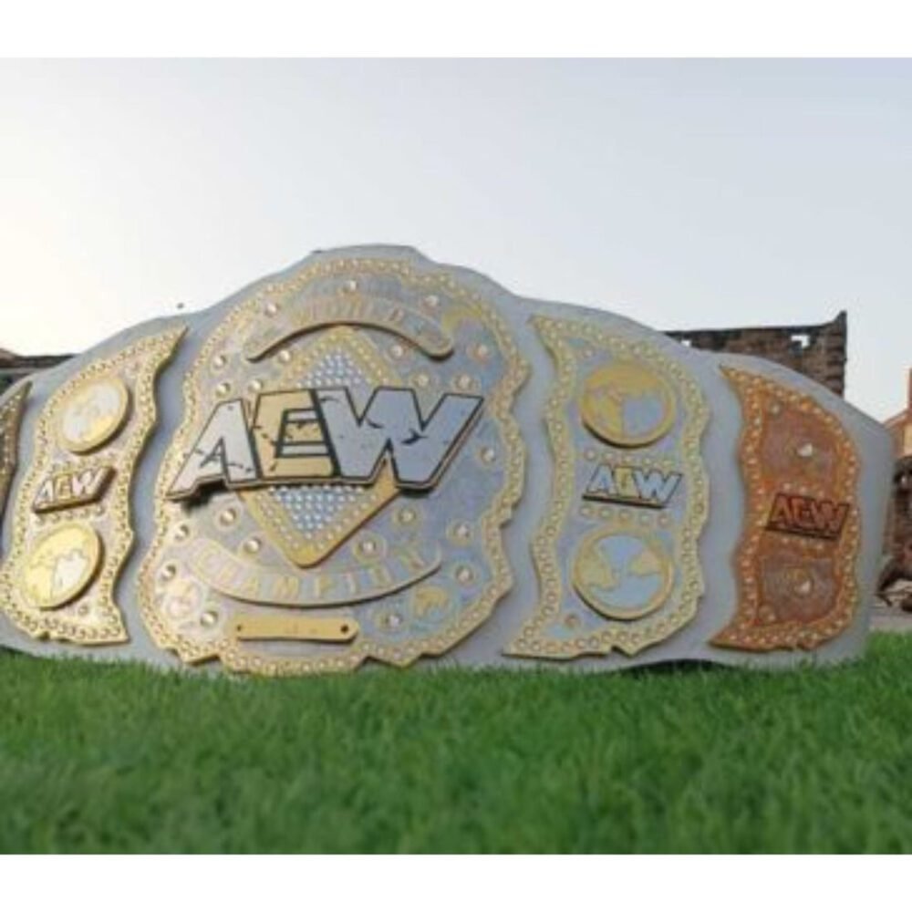 AEW World Wrestling Championship Replica Title Belt - Image 4