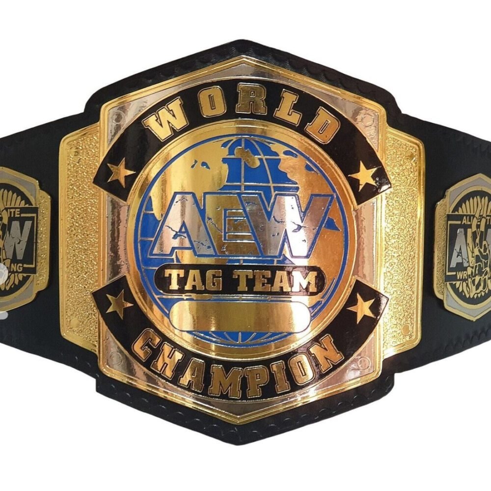 AEW World Tag Team Championship Replica Title Belt - Image 4