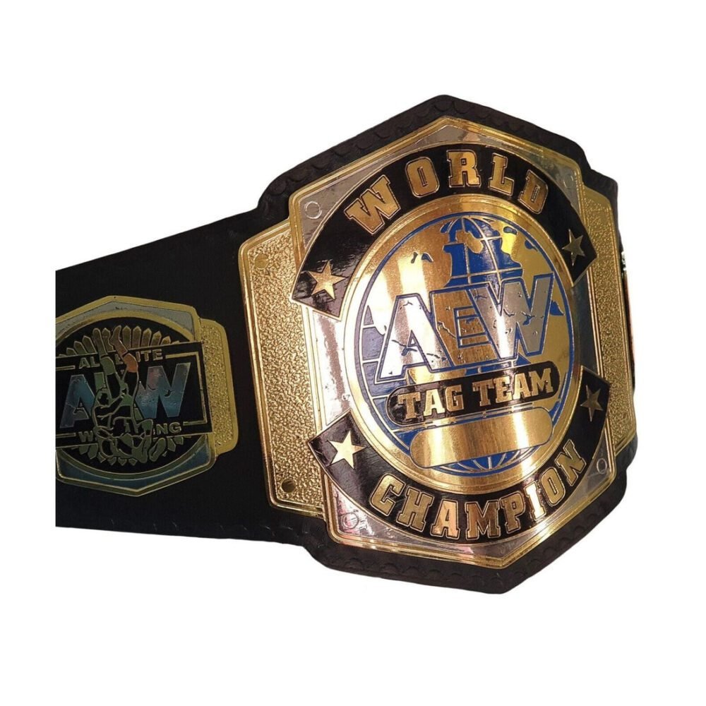 AEW World Tag Team Championship Replica Title Belt - Image 3