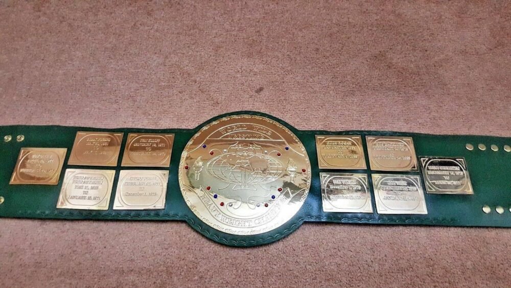 WWF BIG GREEN Brass Championship Title Belt - Image 2