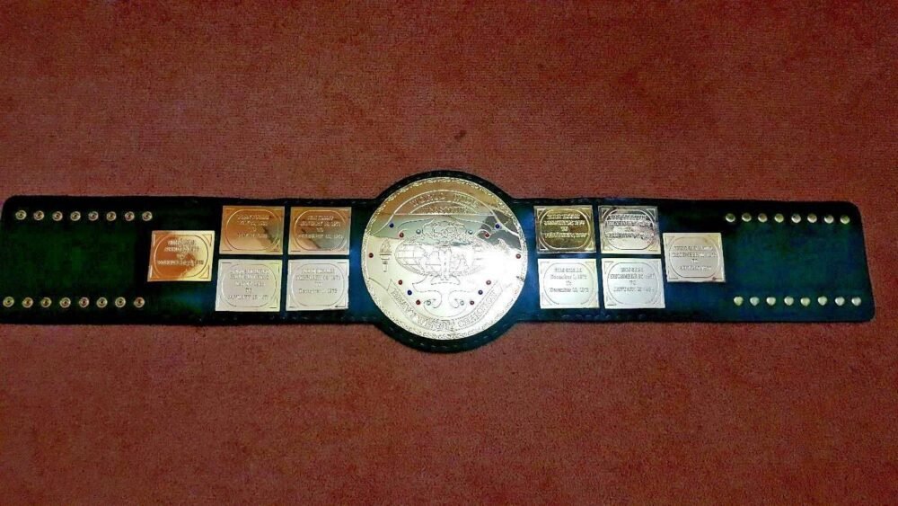 WWF BIG GREEN Brass Championship Title Belt - Image 4