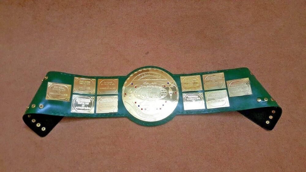 WWF BIG GREEN Brass Championship Title Belt - Image 3