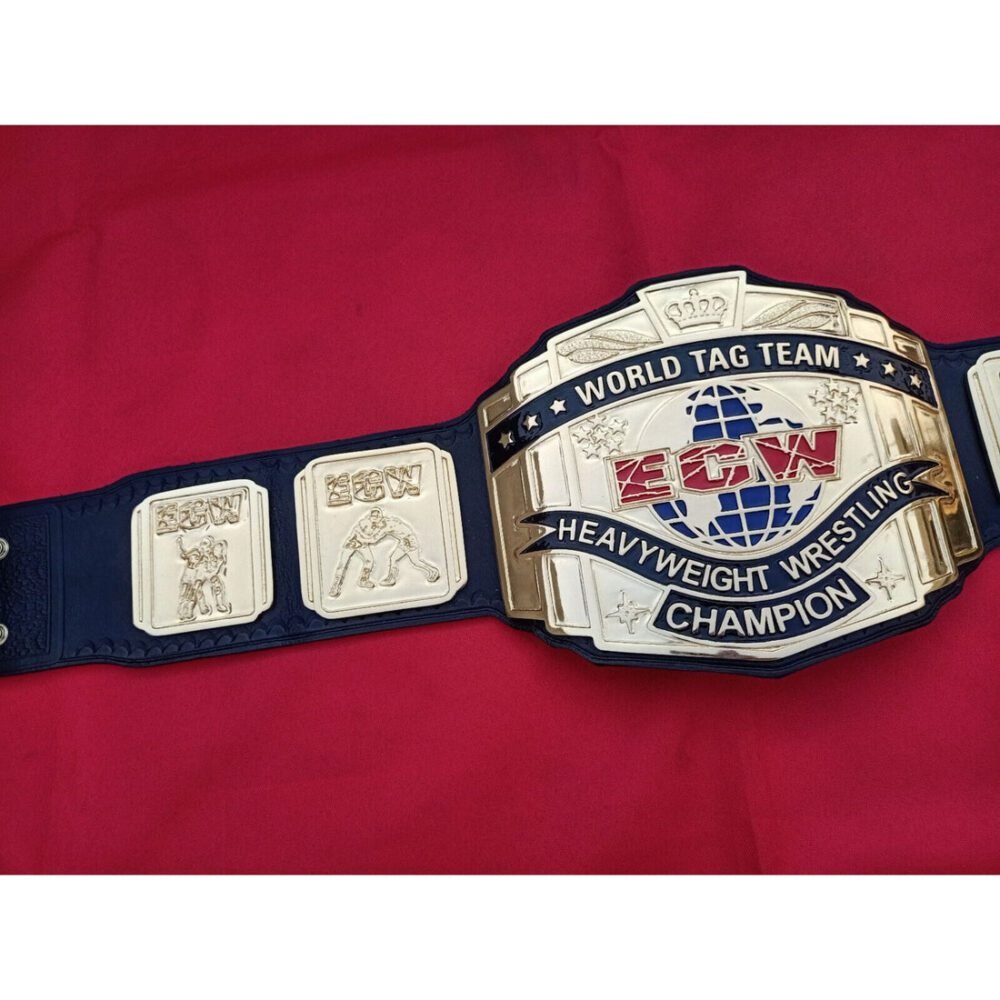 ECW World Tag Team Championship Replica Title Belt - Image 4