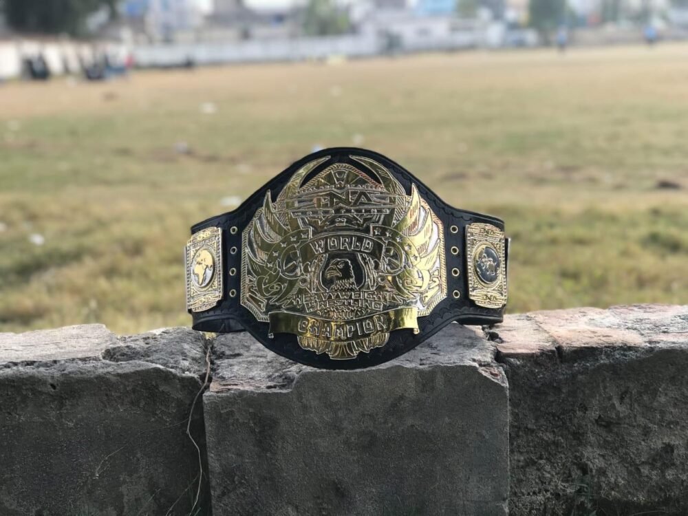 TNA HEAVYWEIGHT 24K GOLD Championship Belt - Image 9