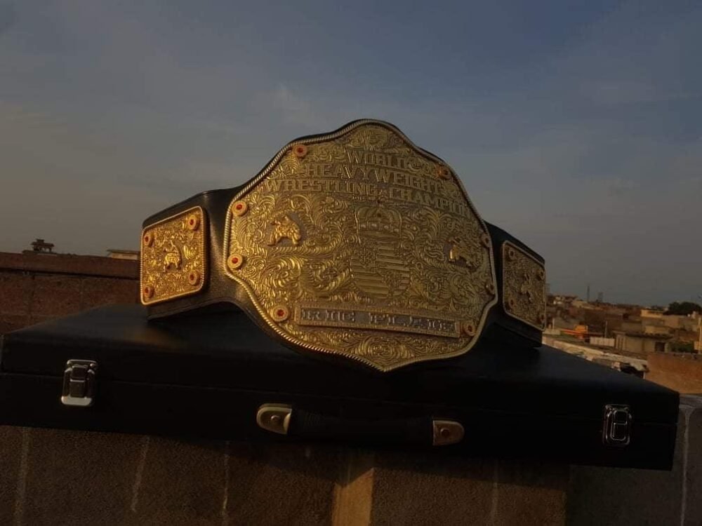 WCW Big Gold Crumwrine Championship Belt - Image 2