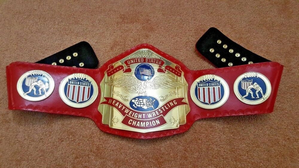 NWA US TAG TEAM Brass Championship Belt - Image 2