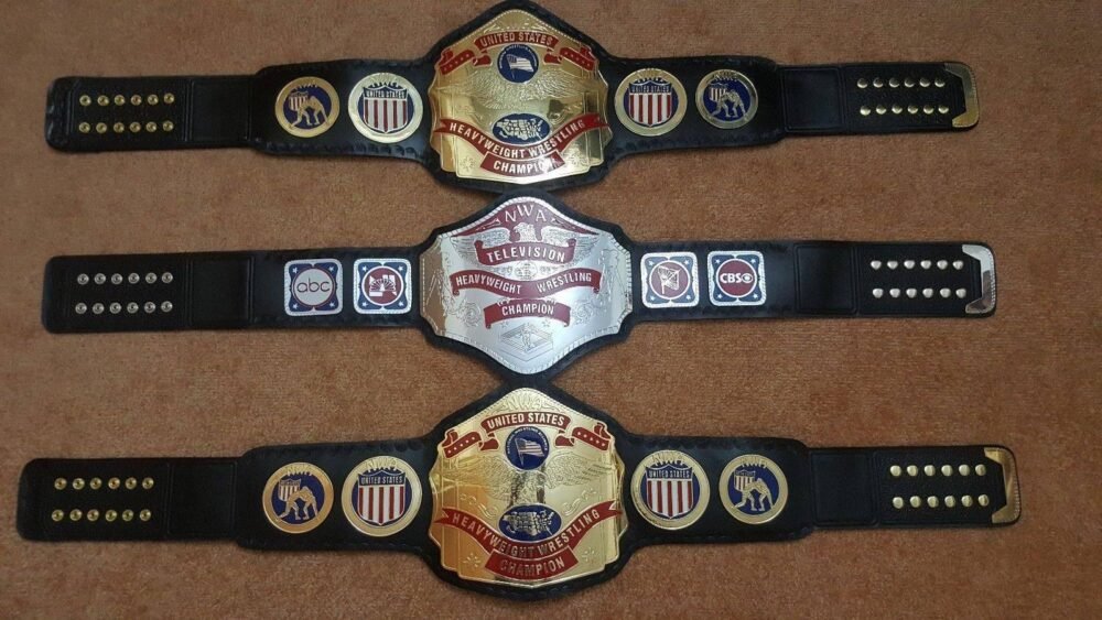 NWA US TAG TEAM Brass Championship Belt - Image 7