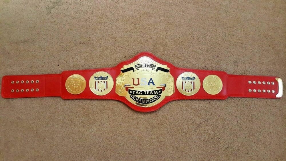 NWA US TAG TEAM Brass Championship Belt - Image 3