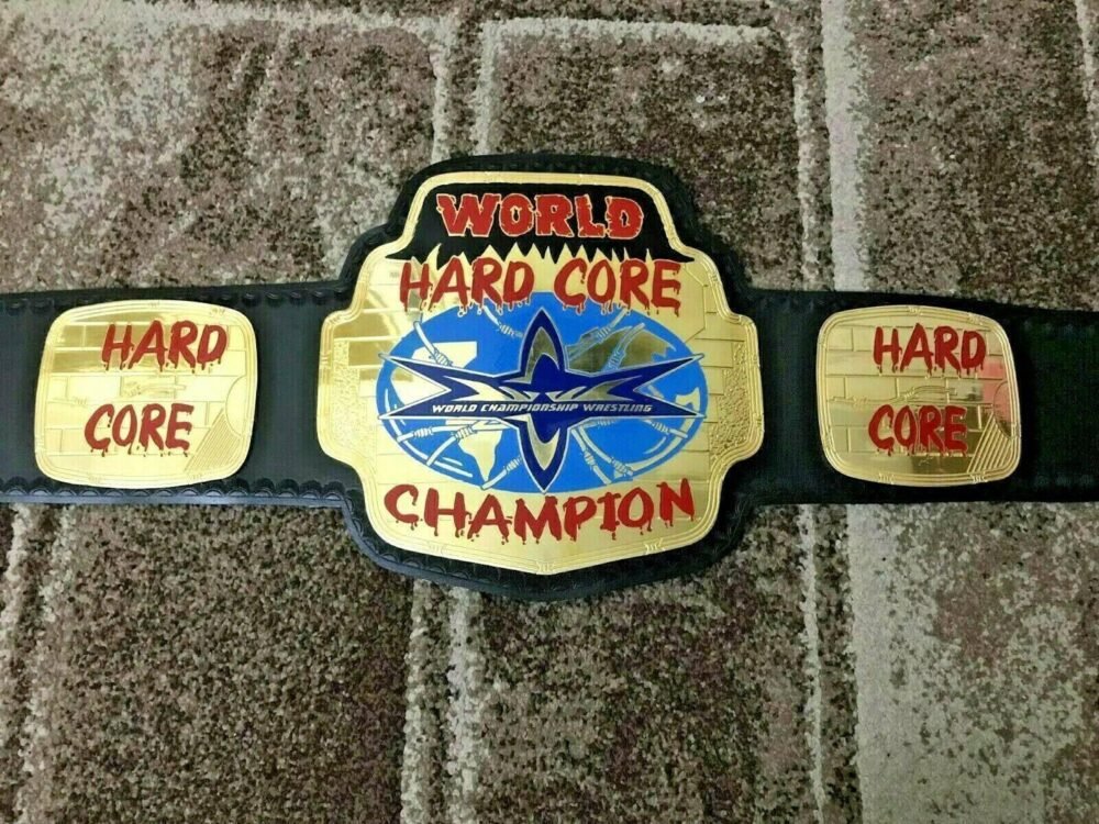 WCW WORLD HARDCORE Brass Championship Belt - Image 2