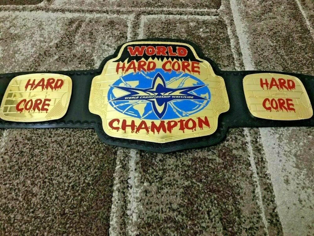 WCW WORLD HARDCORE Brass Championship Belt - Image 4