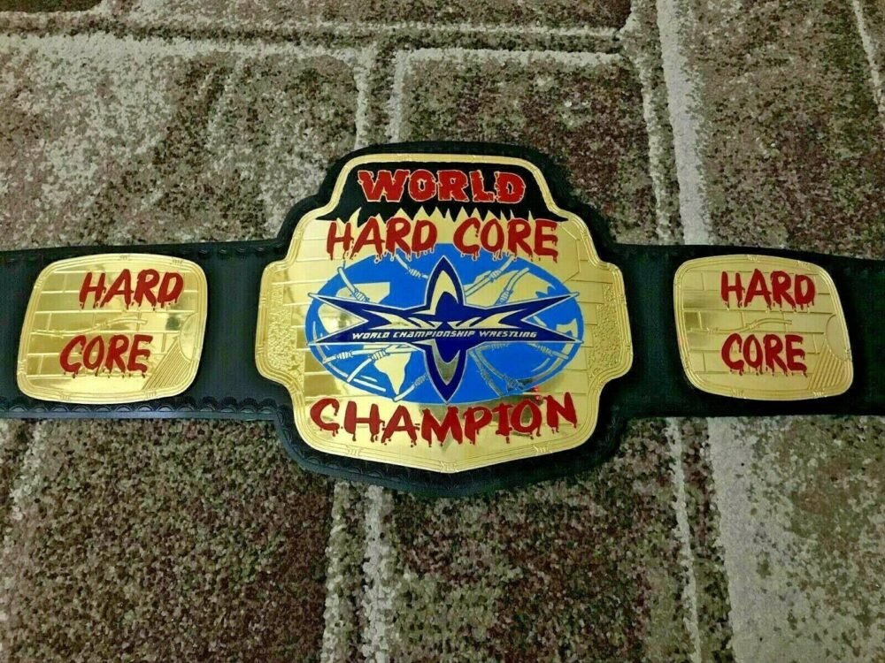 WCW WORLD HARDCORE Brass Championship Belt