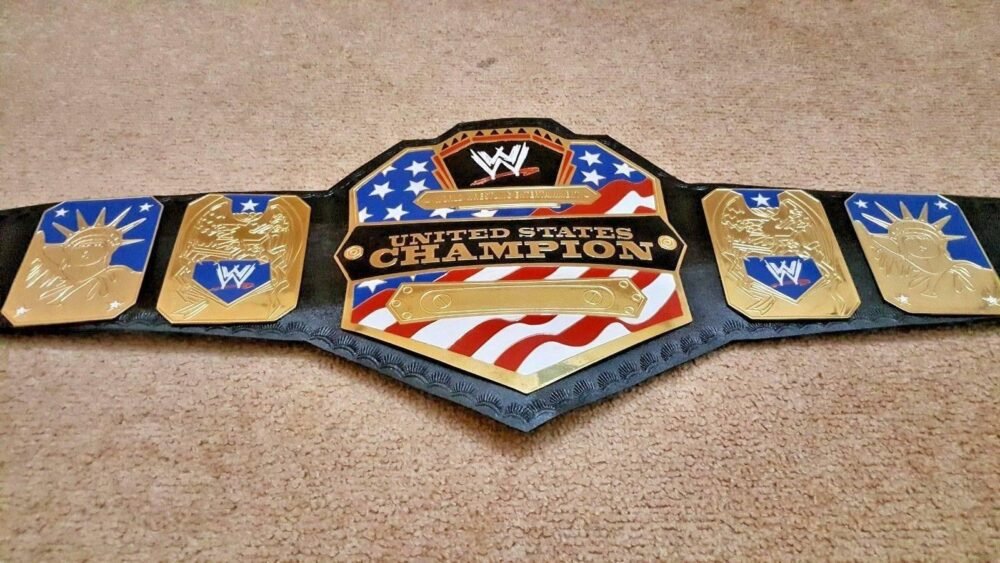 WWE UNITED STATES Brass Championship Title Belt - Image 3