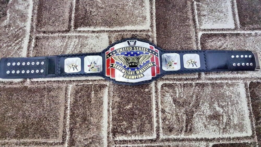 WWE UNITED STATES HEAVYWEIGHT Brass Championship Title Belt - Image 3