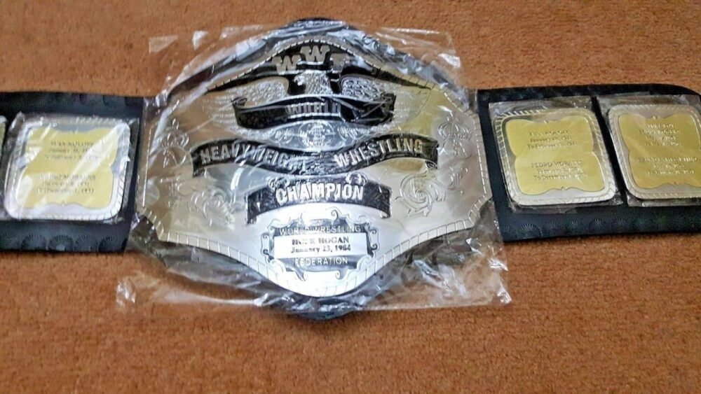 WWF HULK HOGAN 84 Brass Championship Belt - Image 3