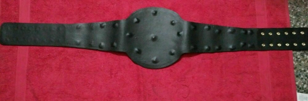 WWF BIG EAGLE ATTITUDE ERA BLOCK LOGO Championship Title Belt - Image 6