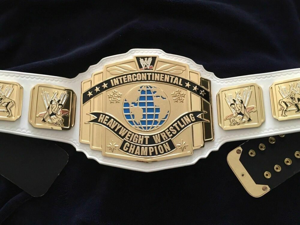 WWF INTERCONTINENTAL WHITE Championship Title Belt