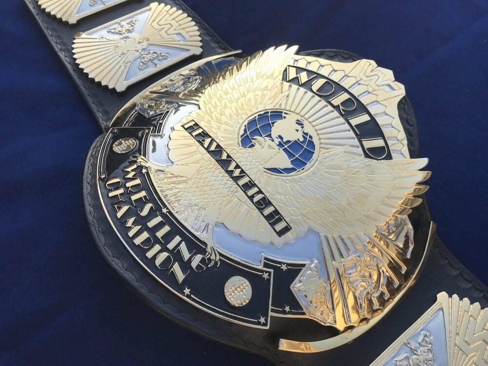 WWF WINGED EAGLE DUAL PLATED Championship Belt - Image 3