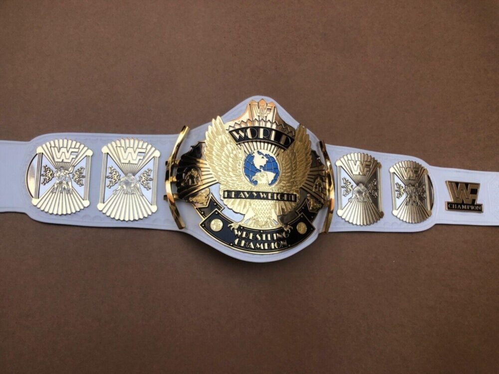 WWF White Winged Eagle Dual Plated Championship Belt