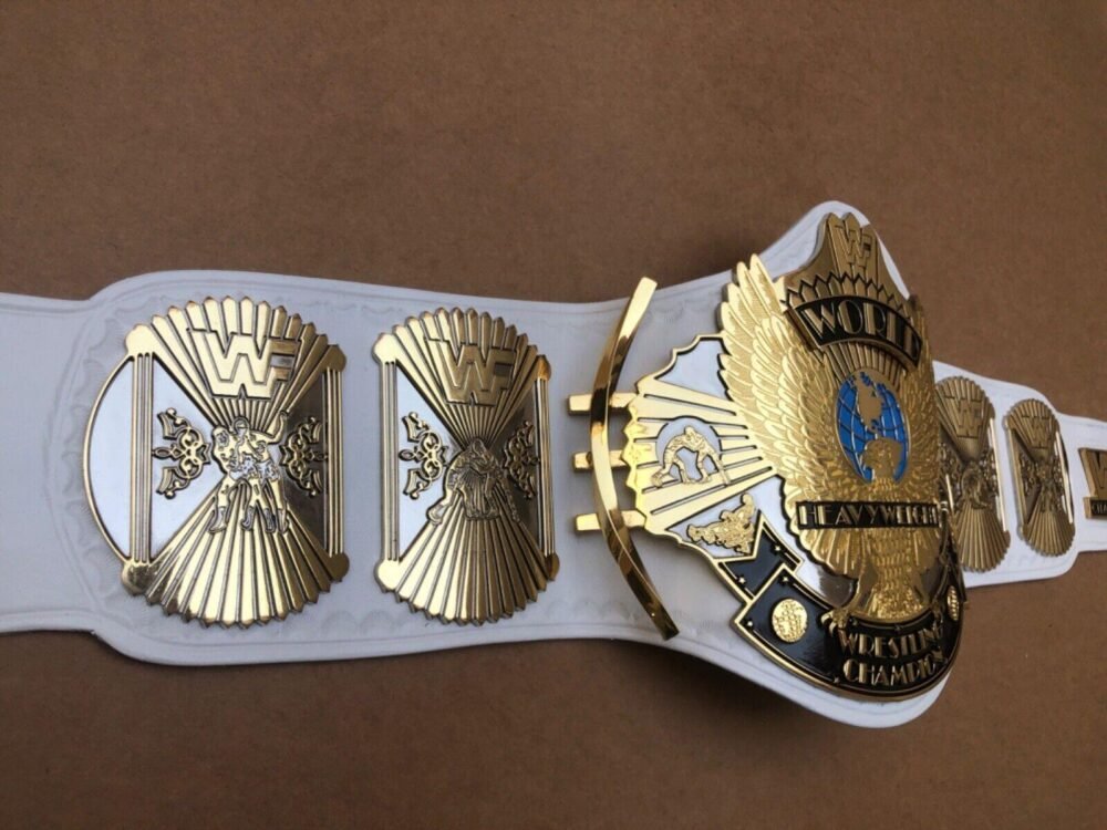 WWF White Winged Eagle Dual Plated Championship Belt - Image 2