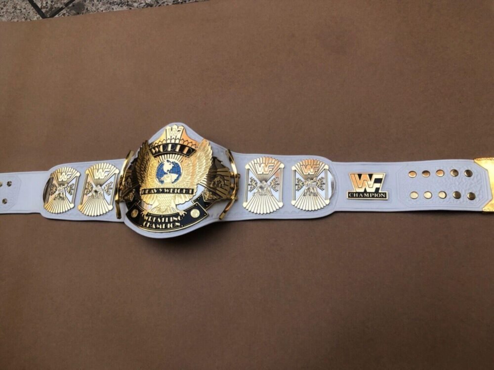 WWF White Winged Eagle Dual Plated Championship Belt - Image 6