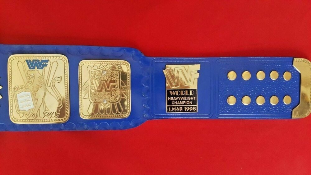 WWF BLUE BIG EAGLE Brass Championship Title Belt - Image 3