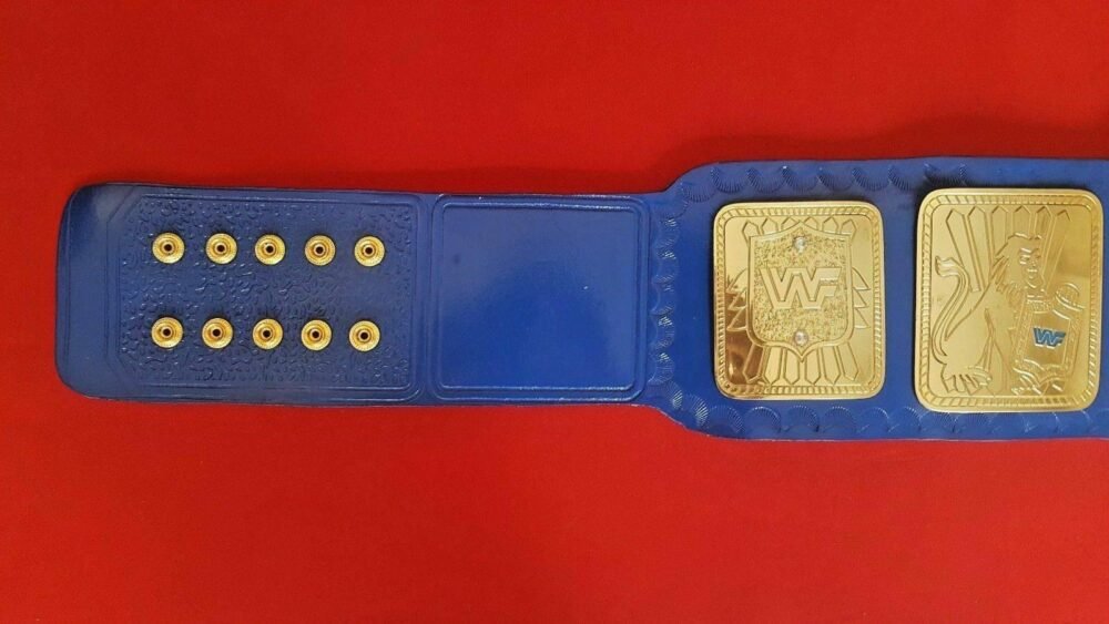 WWF BLUE BIG EAGLE Brass Championship Title Belt - Image 4