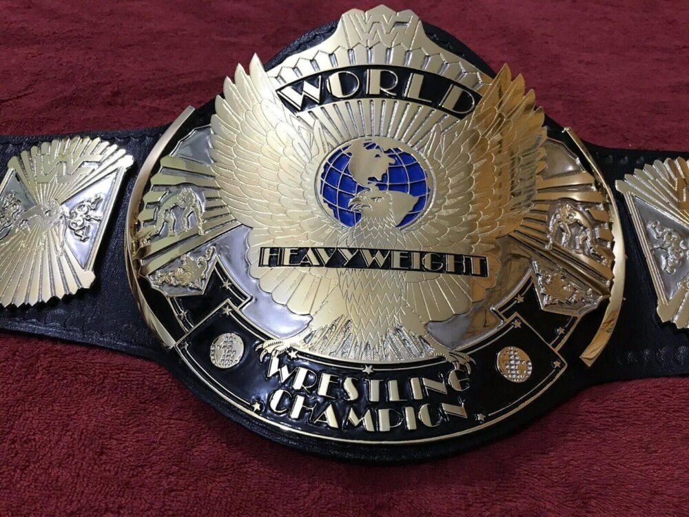 WWF WINGED EAGLE DUAL PLATED Championship Title Belt