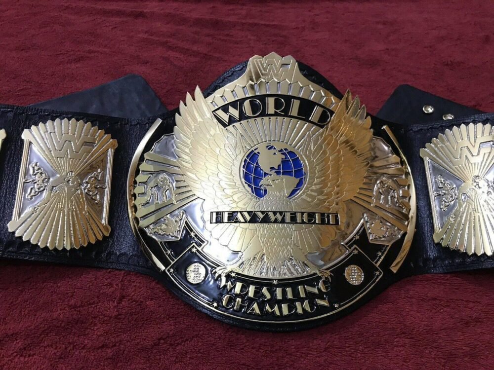 WWF WINGED EAGLE DUAL PLATED Championship Title Belt - Image 2