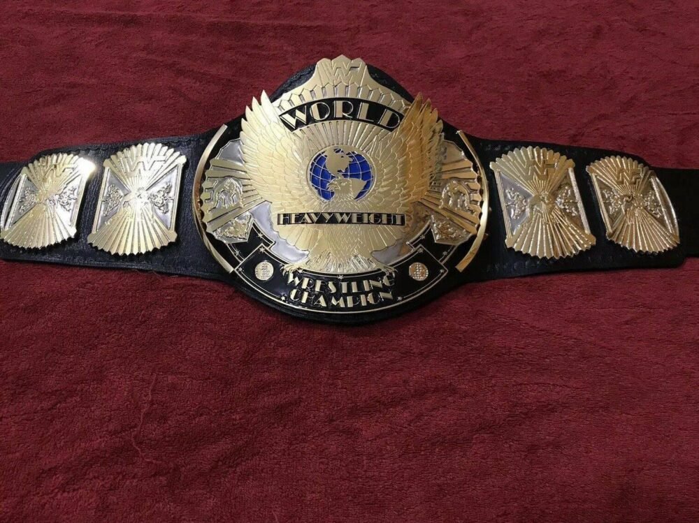 WWF WINGED EAGLE DUAL PLATED Championship Title Belt - Image 4