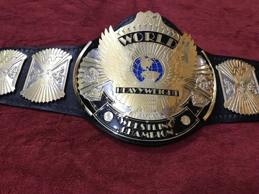 WWF WINGED EAGLE DUAL PLATED Championship Title Belt - Image 5