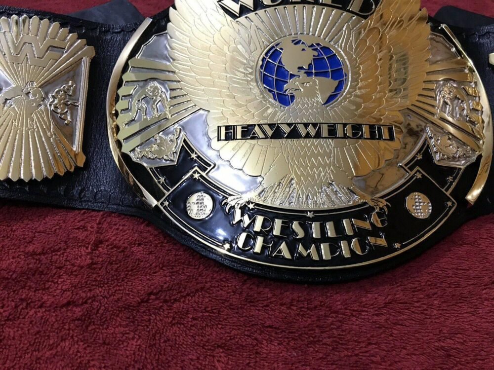 WWF WINGED EAGLE DUAL PLATED Championship Title Belt - Image 8