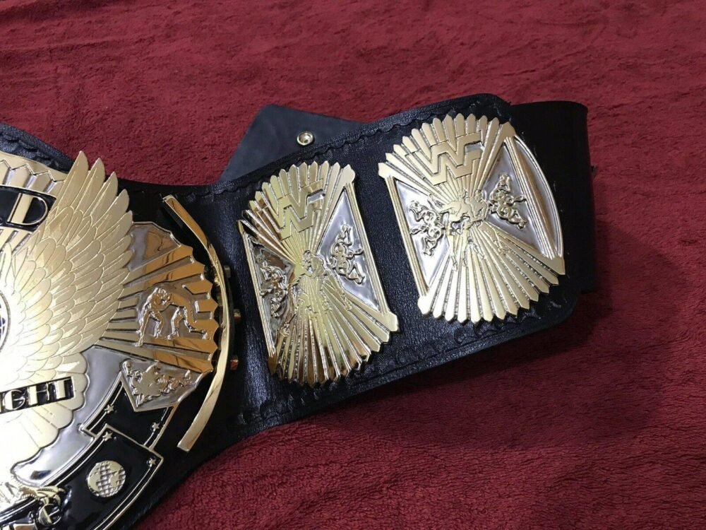 WWF WINGED EAGLE DUAL PLATED Championship Title Belt - Image 9