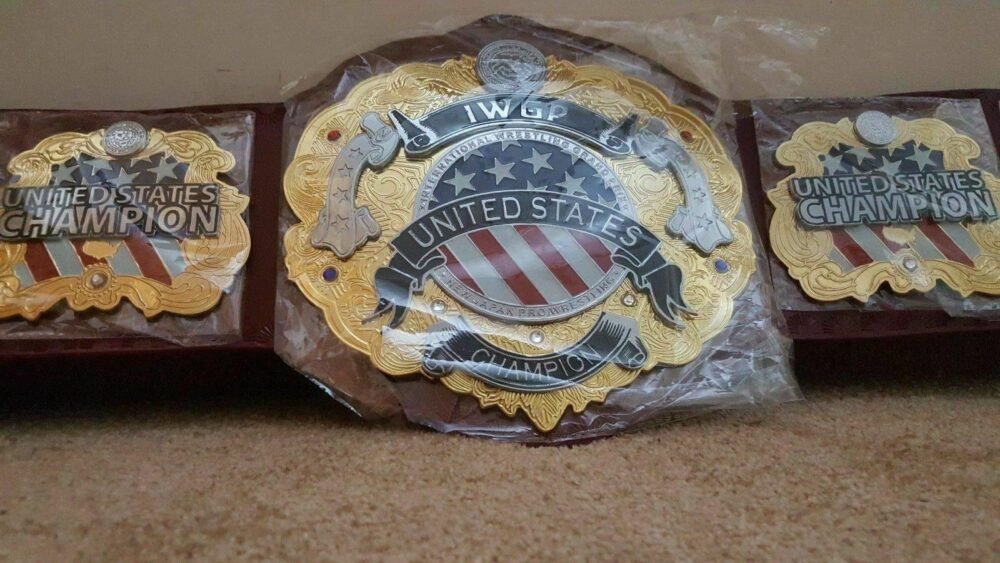 IWGP UNITED STATES DOUBLE STACKED Championship Belt - Image 2