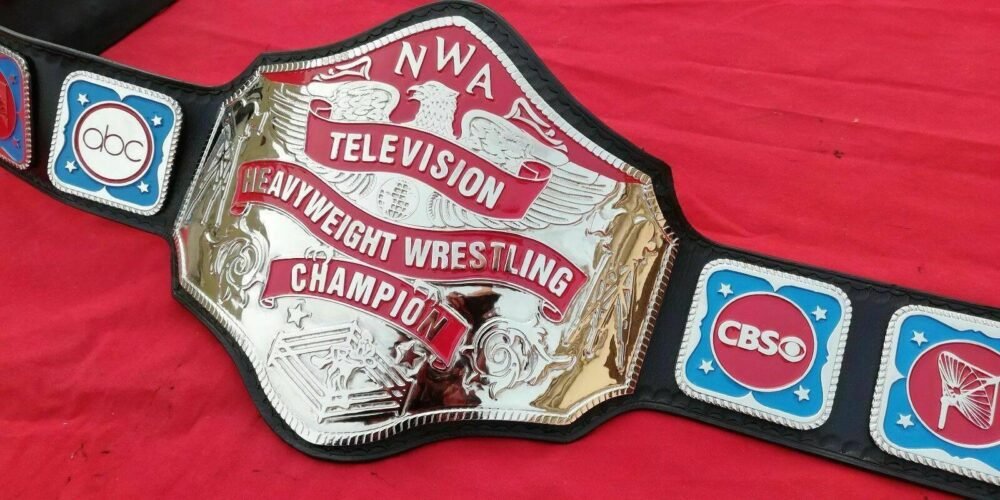 NWA TELEVISION HEAVYWEIGHT Wrestling Belt - Image 4