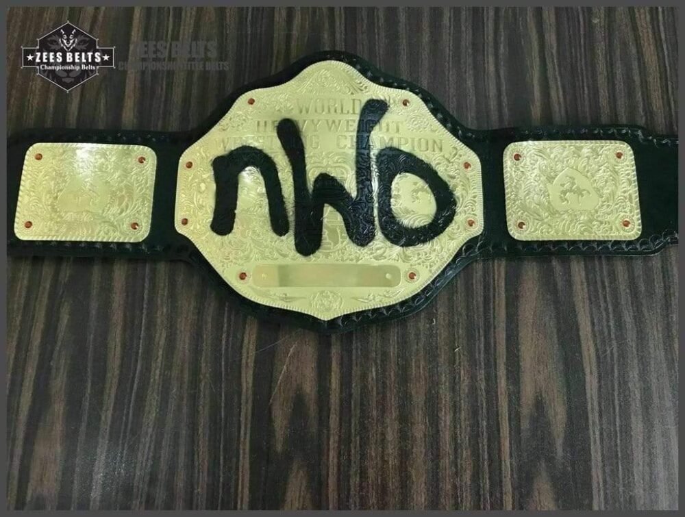 NWO BIG GOLD Brass Championship Belt - Image 3