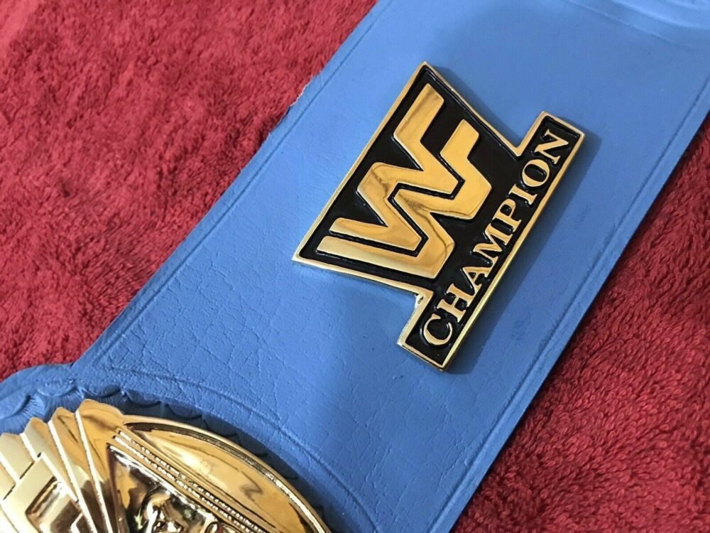 WWF WINGED EAGLE BLUE Championship Belt - Image 10