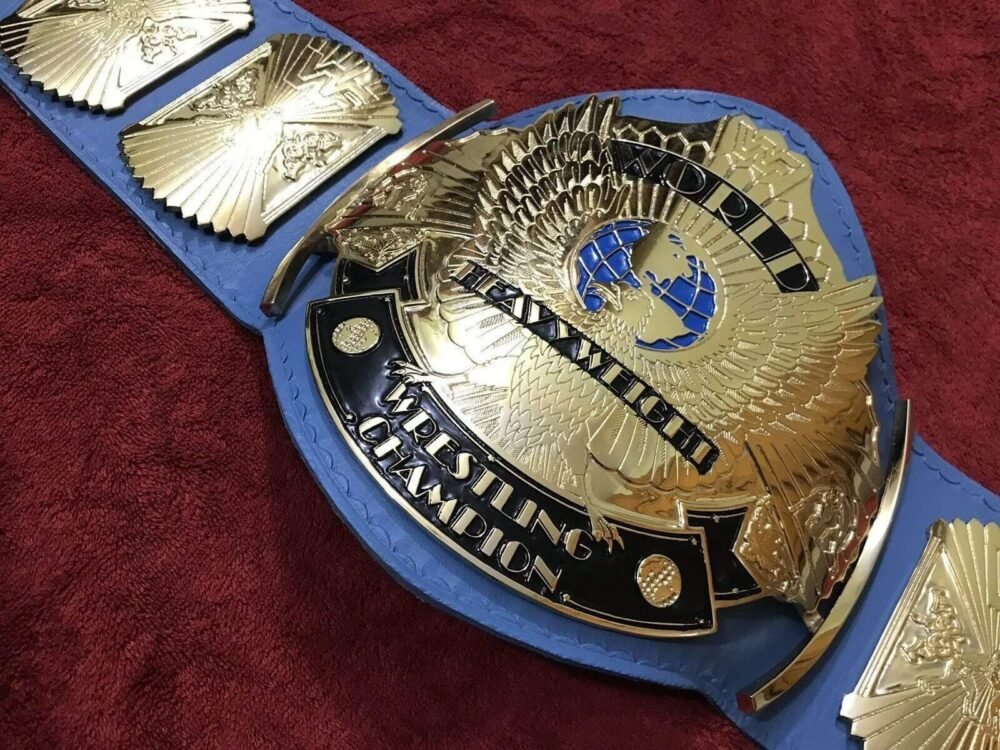 WWF WINGED EAGLE BLUE Championship Belt - Image 2